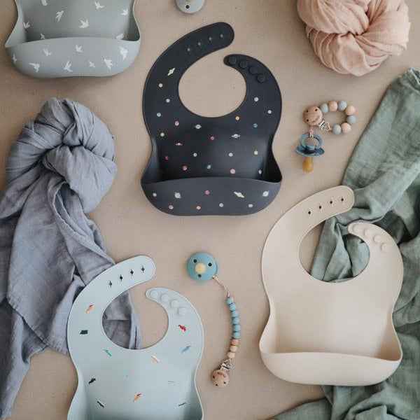 Mushie Silicone Teething Slab with Planets