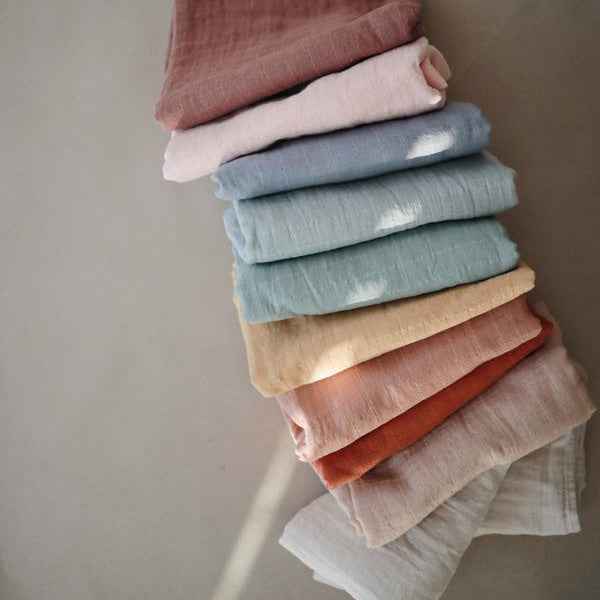 Mushie tetradoek Rose Vanilla