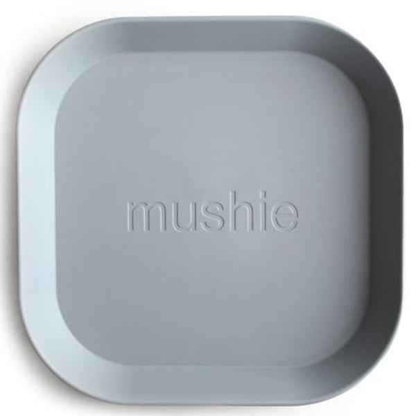 Mushie Square Plates Set of 2 - Cloud