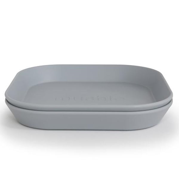 Mushie vierkante borden set van 2 - Cloud