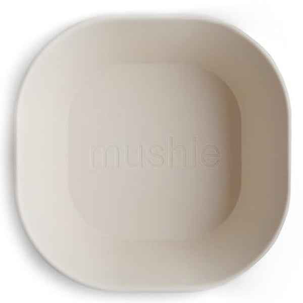Mushie Square Bowl Set of 2 - Ivory
