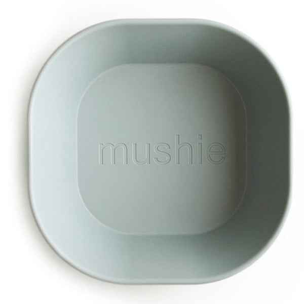 Mushie Square Bowl Set of 2 - Sage