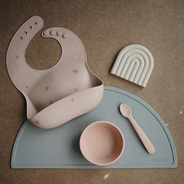 Mushie vork en lepel - Blush