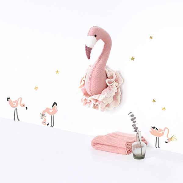 Pink Mini Flamingo Wall Decals - Lilipinso
