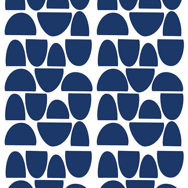 Muurstickers halve cirkels blauw - PÃ¶m Le Bonhomme - set 84 stickers