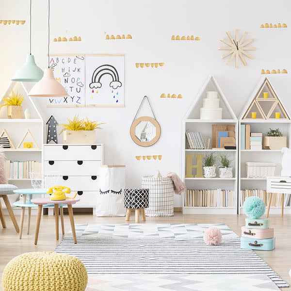 Gold half-circle wall decals - Pöm Le Bonhomme - set of 84 stickers