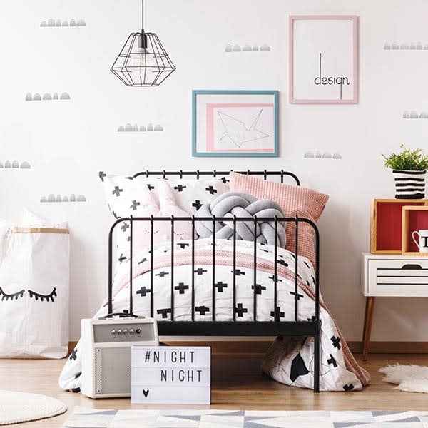 Silver half-circle wall decals - Pöm Le Bonhomme - set of 84 stickers