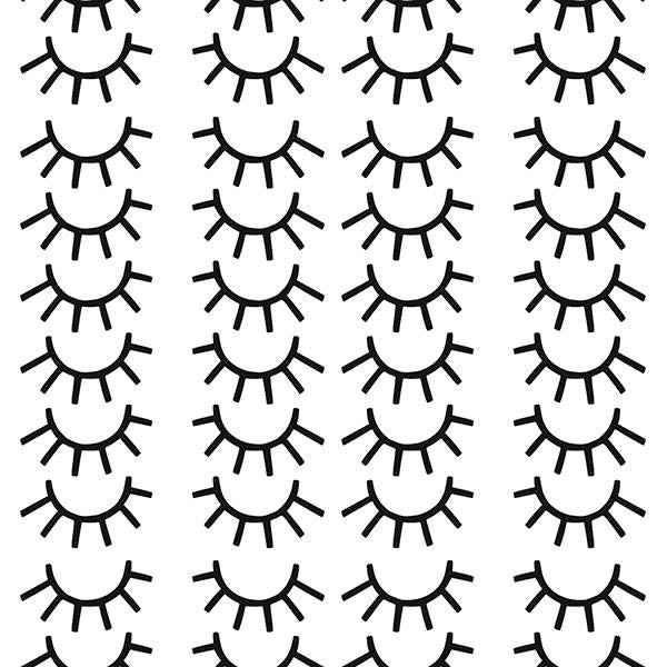 Muurstickers mini wimpers zwart - PÃ¶m Le Bonhomme - set 72 stickers