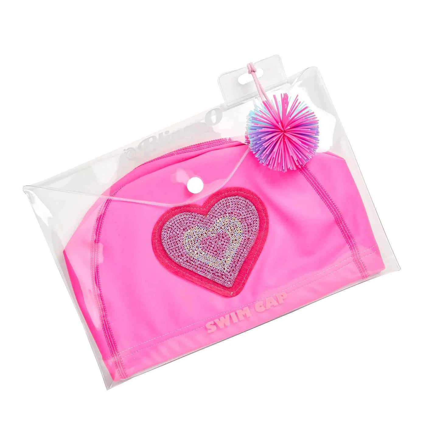 Bling2o | Heart Pink Swim Cap +3Y