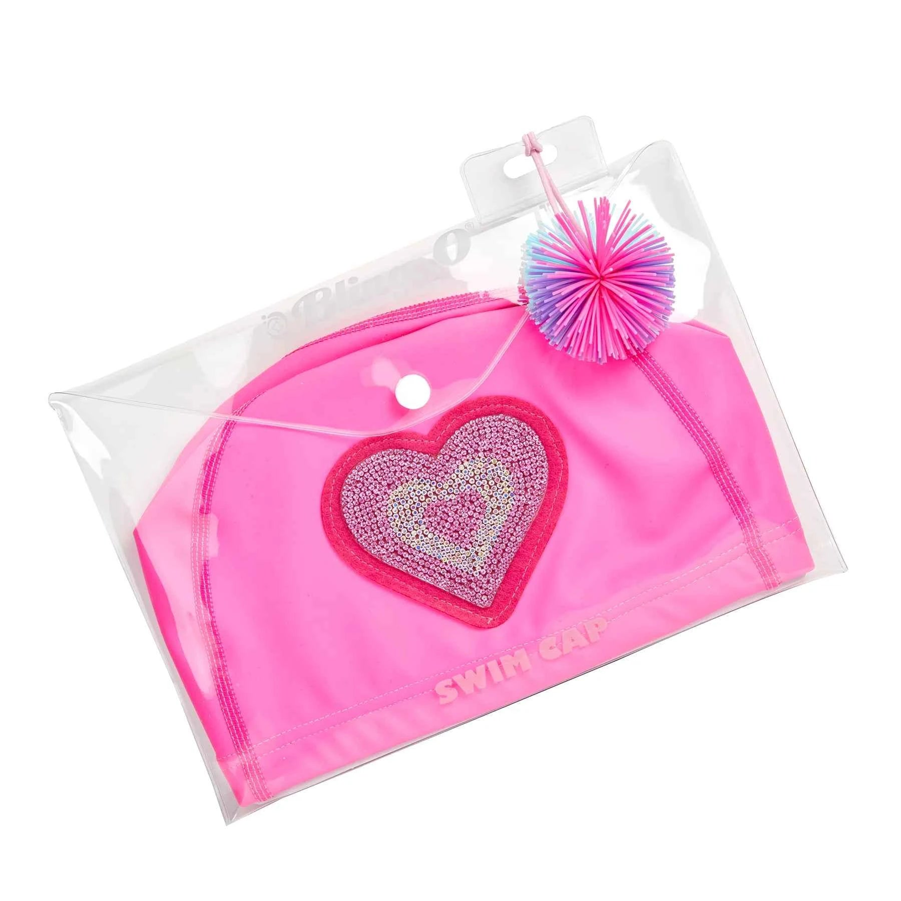 Bling2o | Heart Pink Swim Cap +3Y