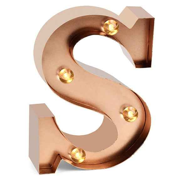 S Light-Up Letter Night Light - Legami
