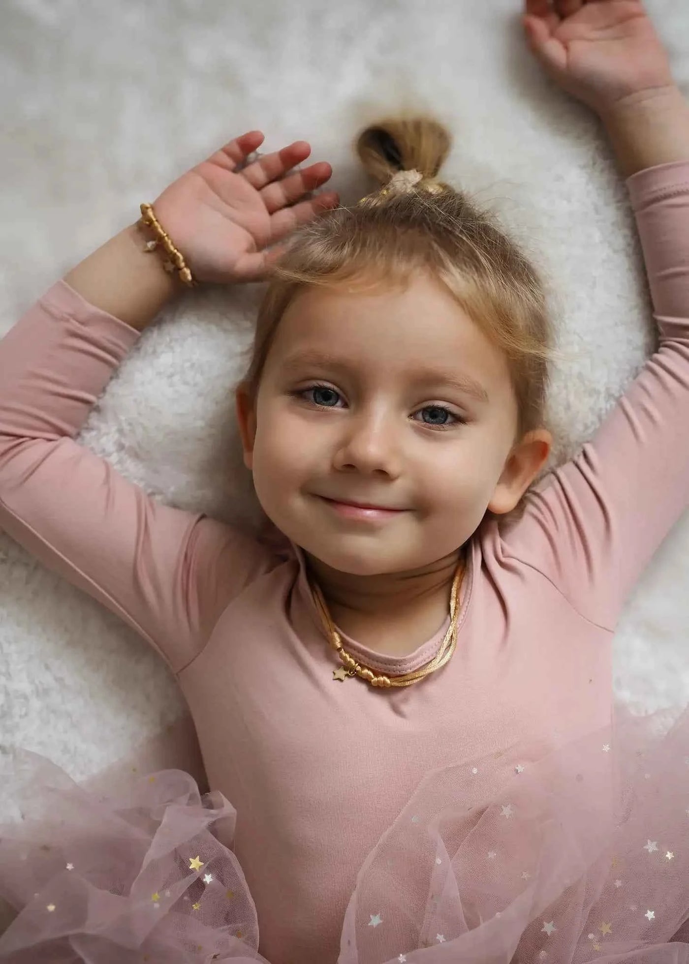 Mrs Ertha | Maak Mijn Ketting Soft Peach Ketting Voor 2 Bedeltjes