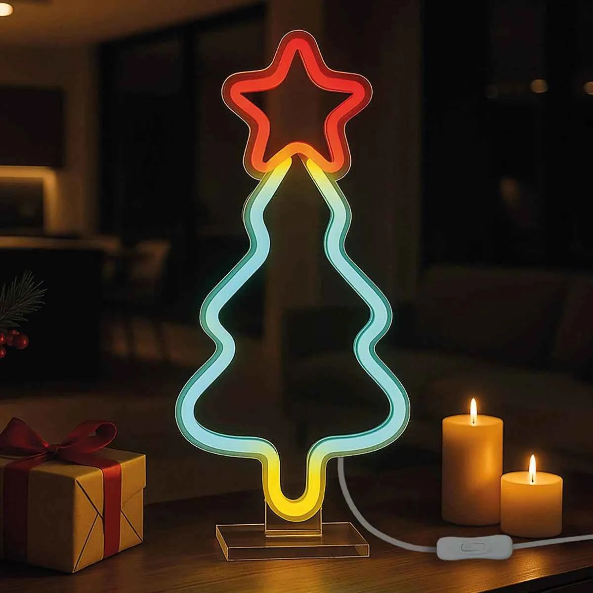 Legami | Neon-effect LED Board It's A Sign Christmas Tree