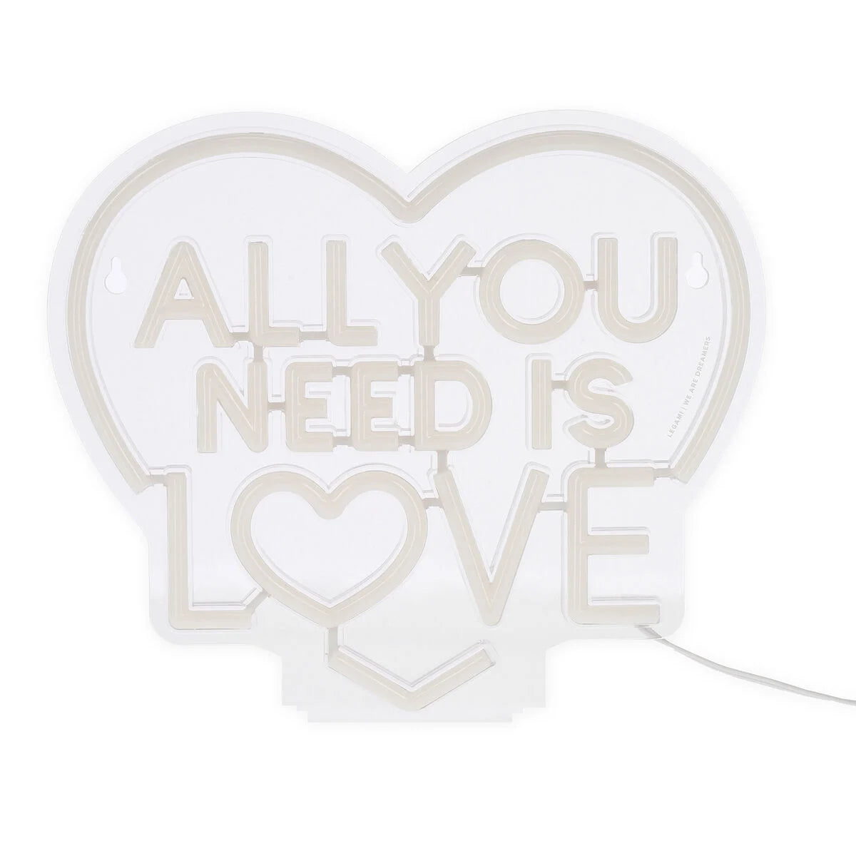 Legami | Neon Effect Led Lamp - All You Need is Love - It's a Sign