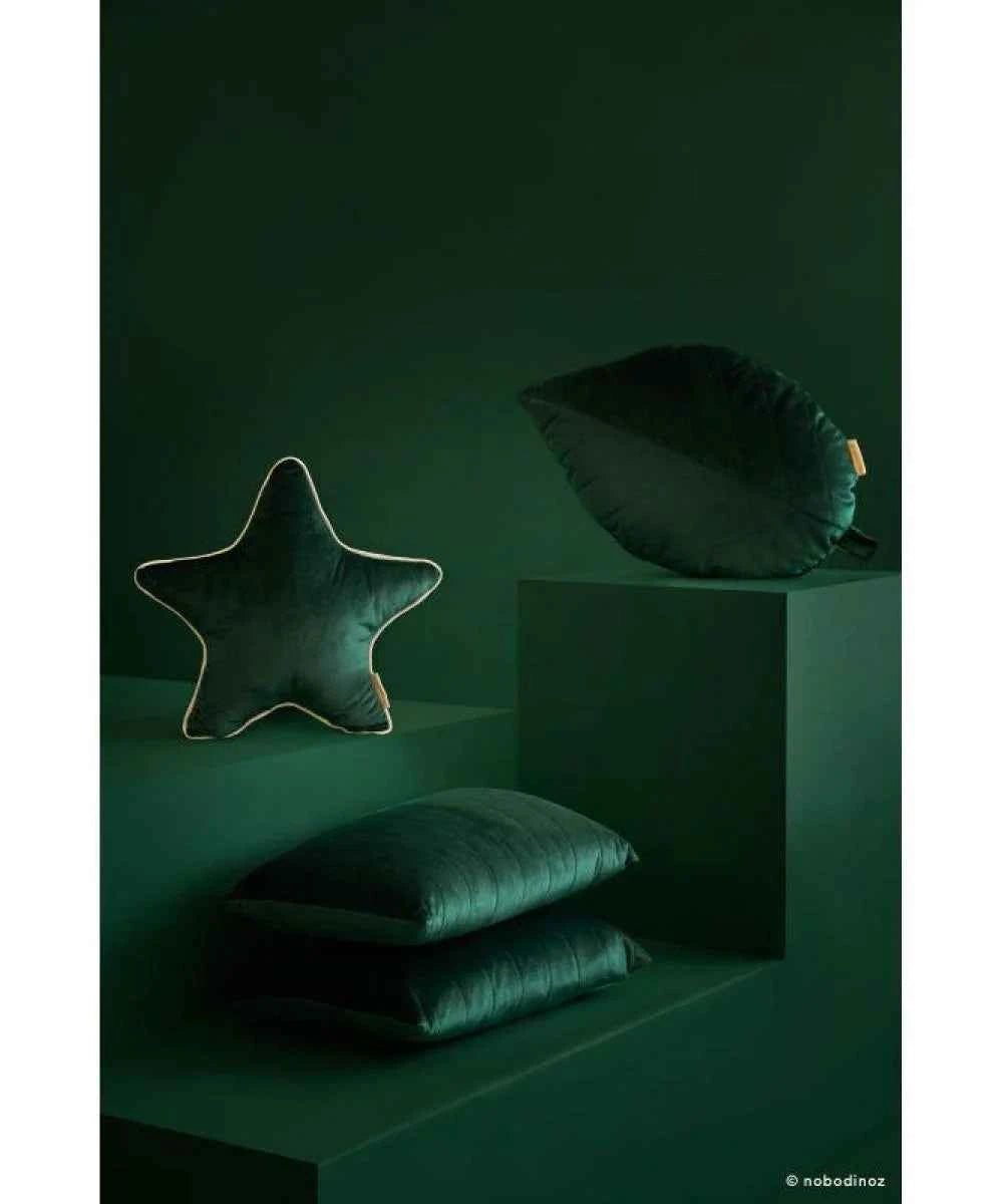 Nobodinoz | Akamba Fluwelen Kussen 45x30cm Jungle Green
