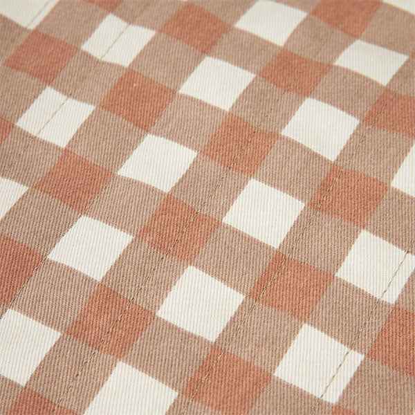 Nobodinoz stroller bag Terracotta Checks