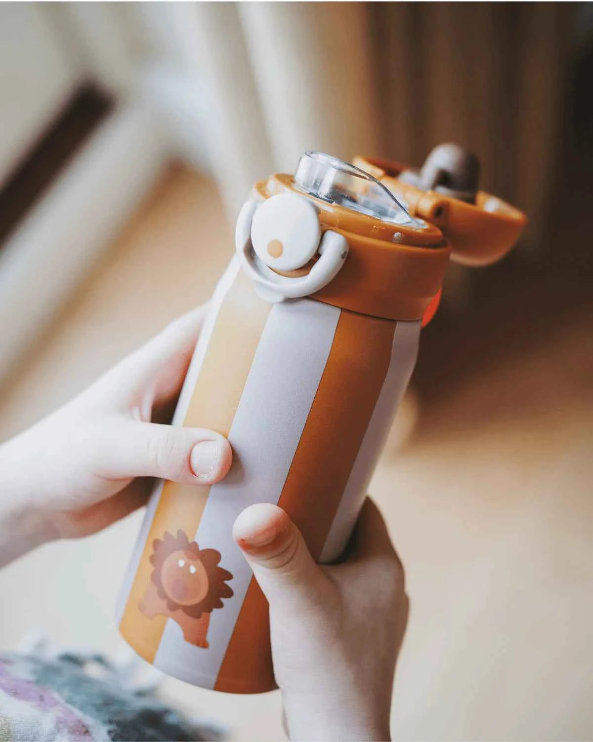Noui Noui | Insulated Stainless Steel Lion Bottle 350ml
