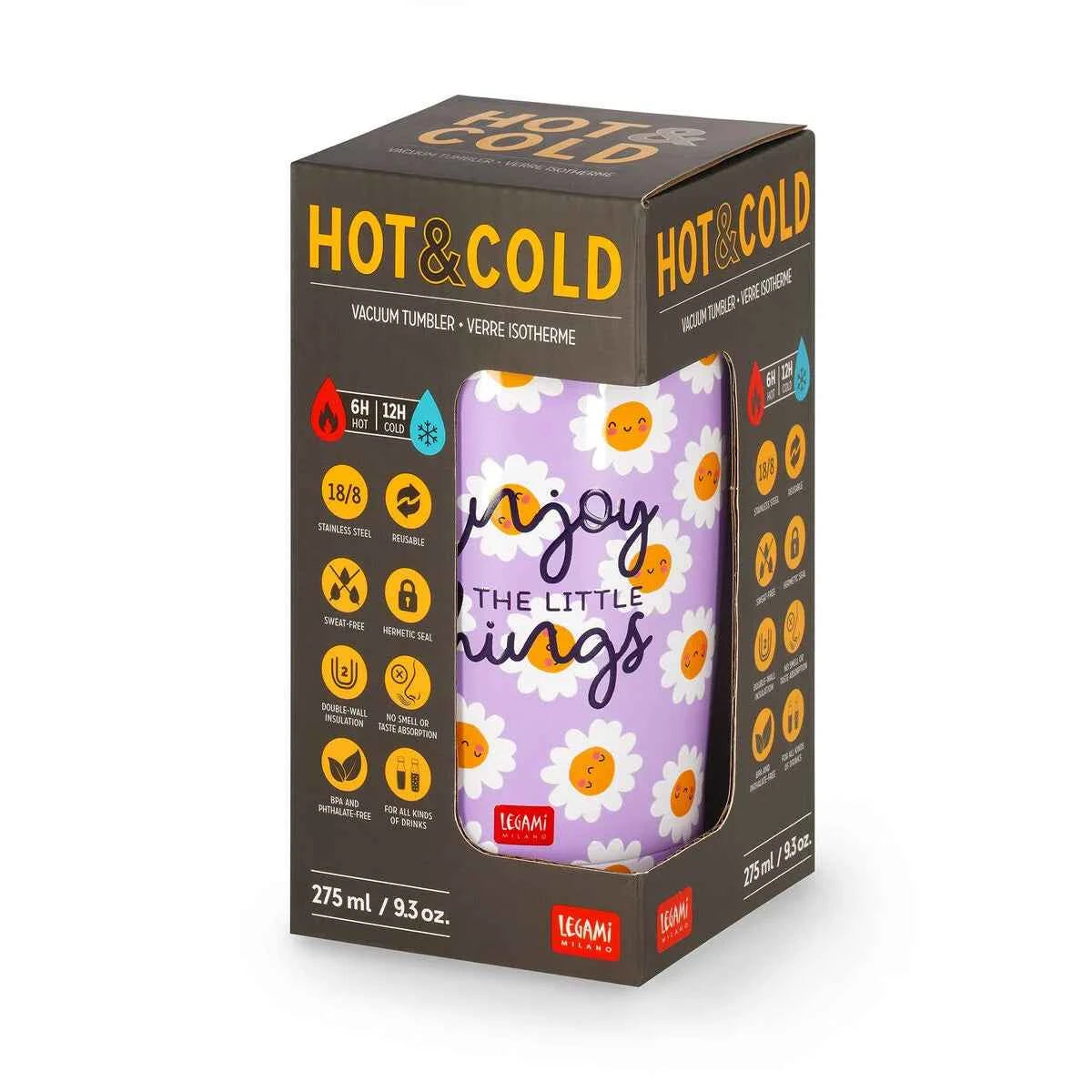 Legami | Drinkbeker Daisy Hot & Cold Vacuum Tumbler 275 ml