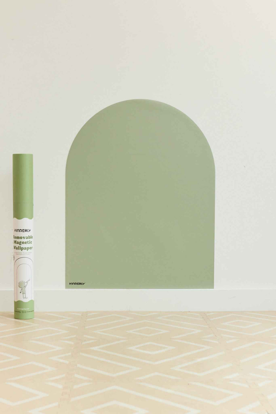 Kinderly | Removable Magnetic Wallpaper Olive