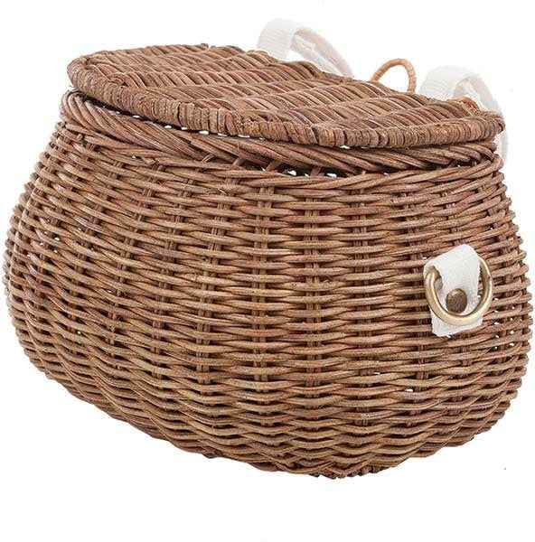 Olli Ella - basket Mini Chari naturel - rieten mand - fietsmand