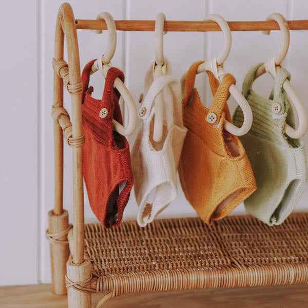 Olli Ella Dinkum doll romper Sage groen