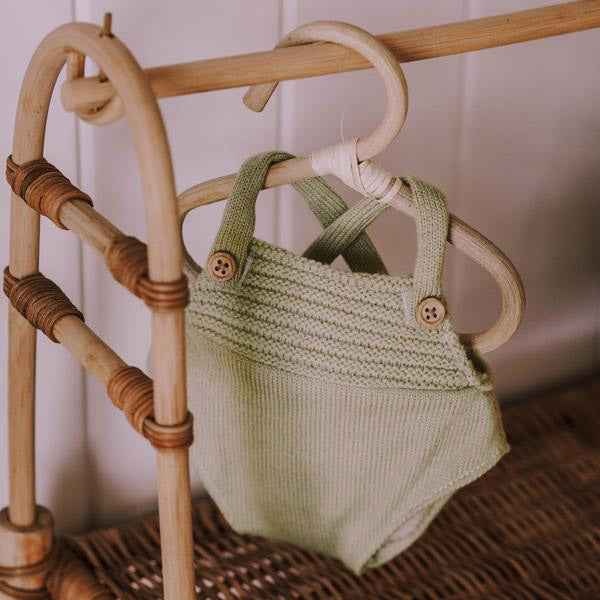 Olli Ella Dinkum doll romper Sage groen