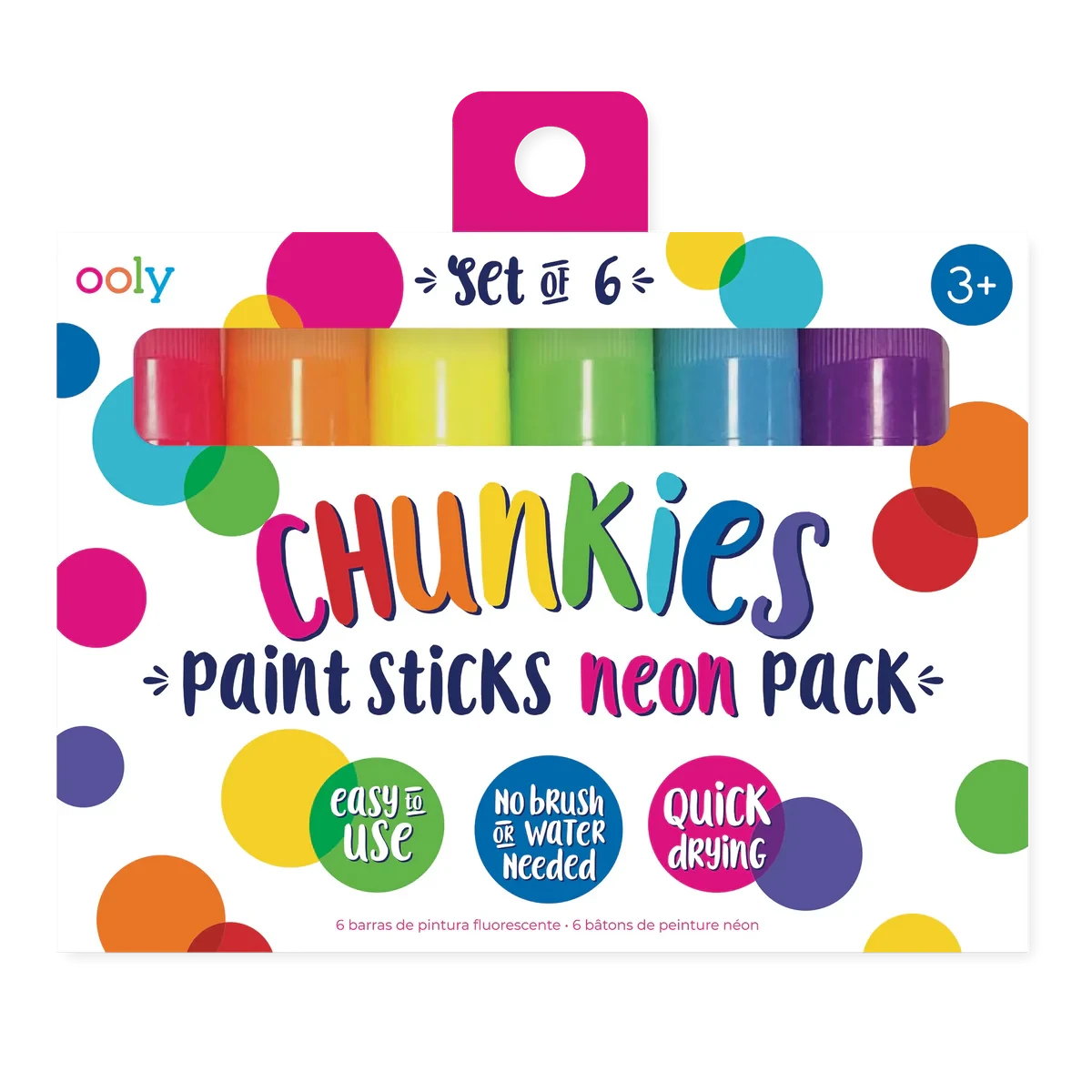 Ooly | Chunkies Verfstiften Neon Set Van 6