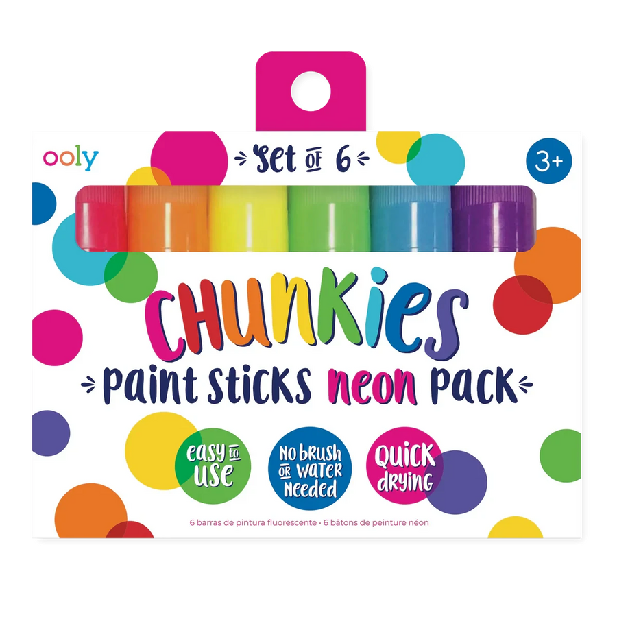 Ooly | Chunkies Verfstiften Neon Set Van 6