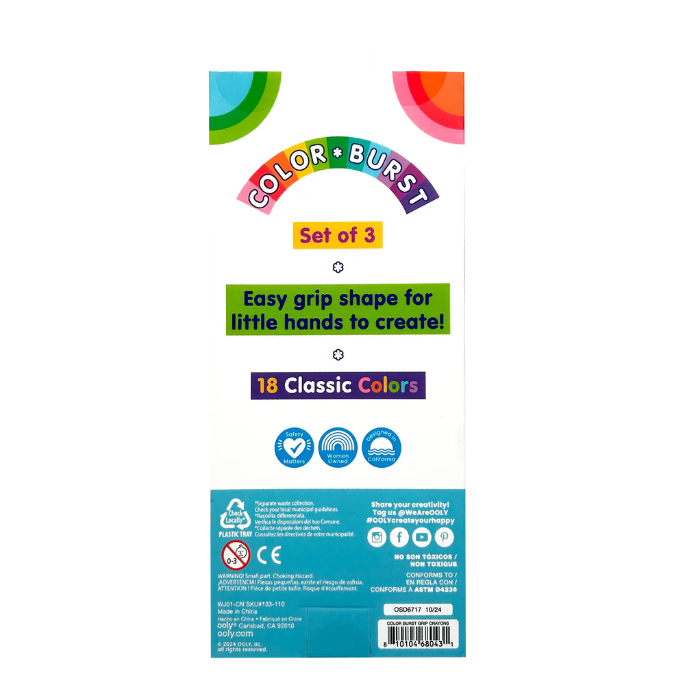 Ooly | Color Burst krijtjes Set Van 3
