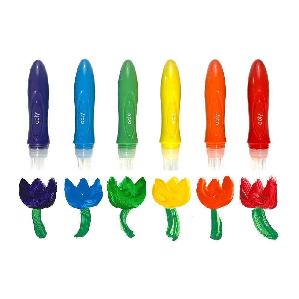 Ooly | Easy Squeezy Knijpbare Posterverfkwasten Set Van 6