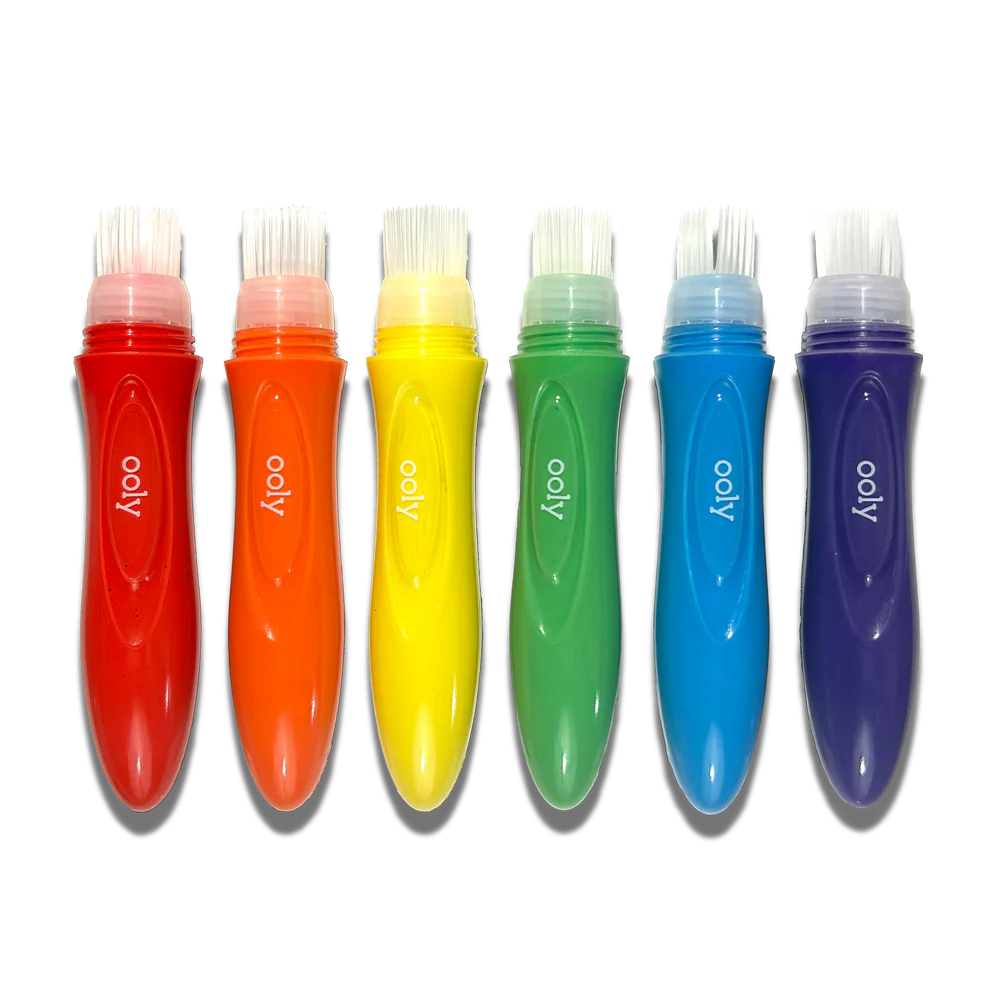 Ooly | Easy Squeezy Knijpbare Posterverfkwasten Set Van 6