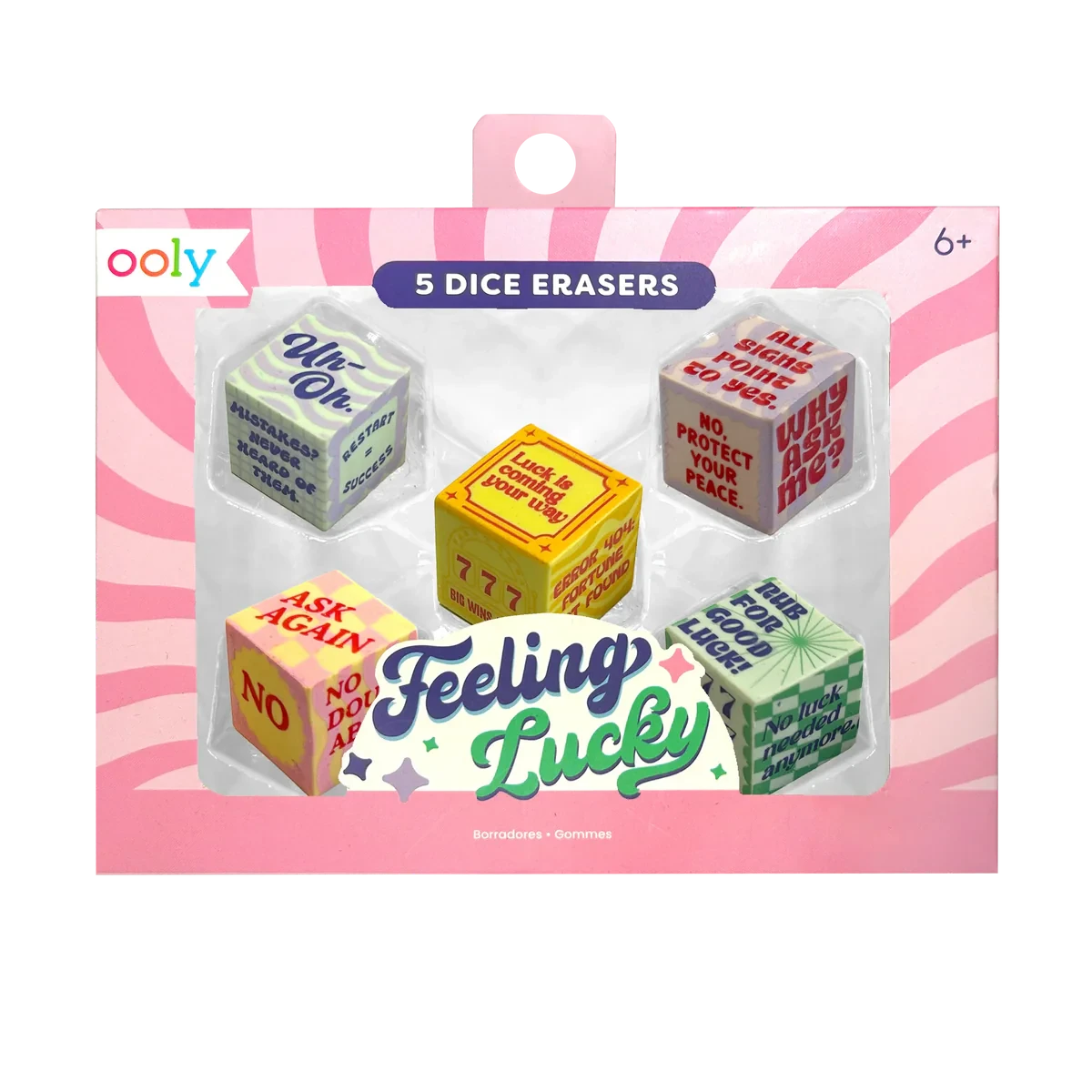 Ooly |  Feeling Lucky Dobbelsteen Gummen Set Van 5