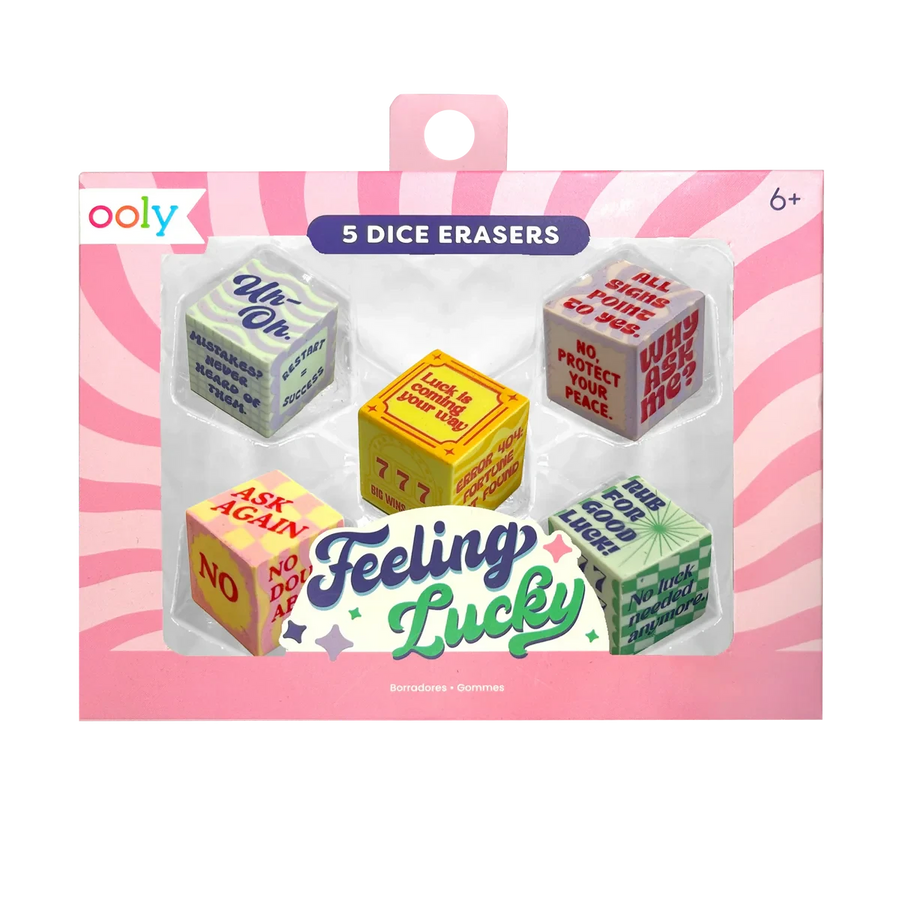 Ooly |  Feeling Lucky Dobbelsteen Gummen Set Van 5