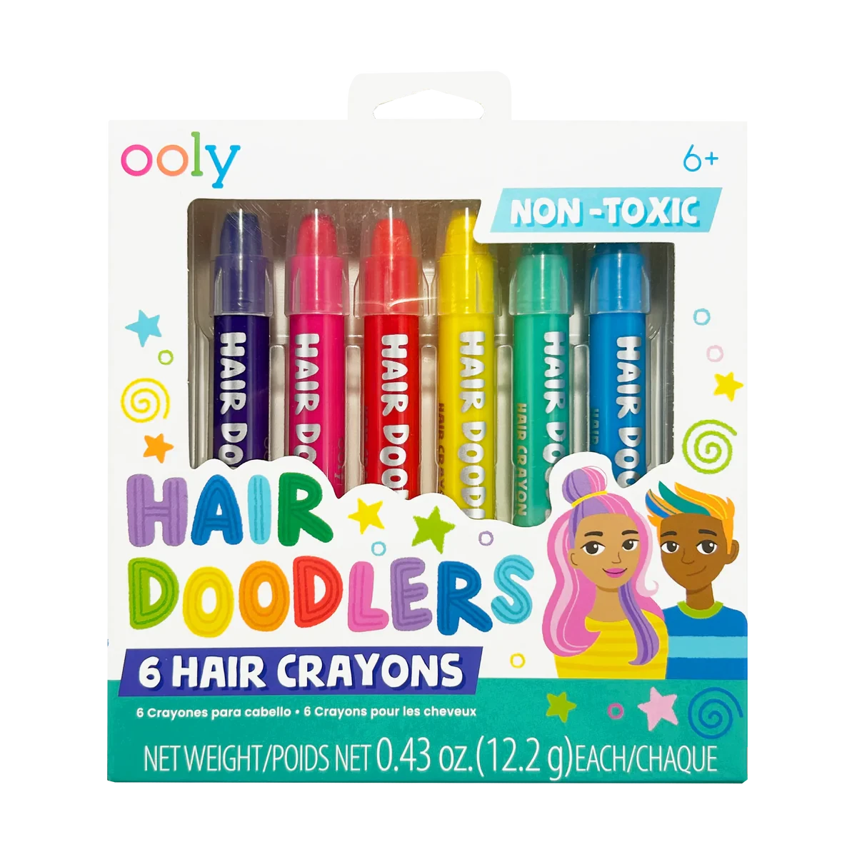 Ooly | Hair Doodlers Haarkleurpotloden Set Van 6