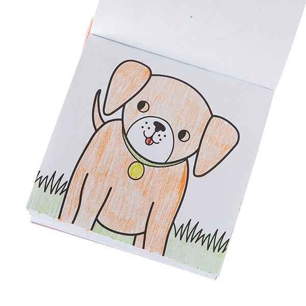 Ooly | Carry Along! Kleurboek En Kleurpotloden Set  Huisdiervrienden  Set Van 9 Krijtjes