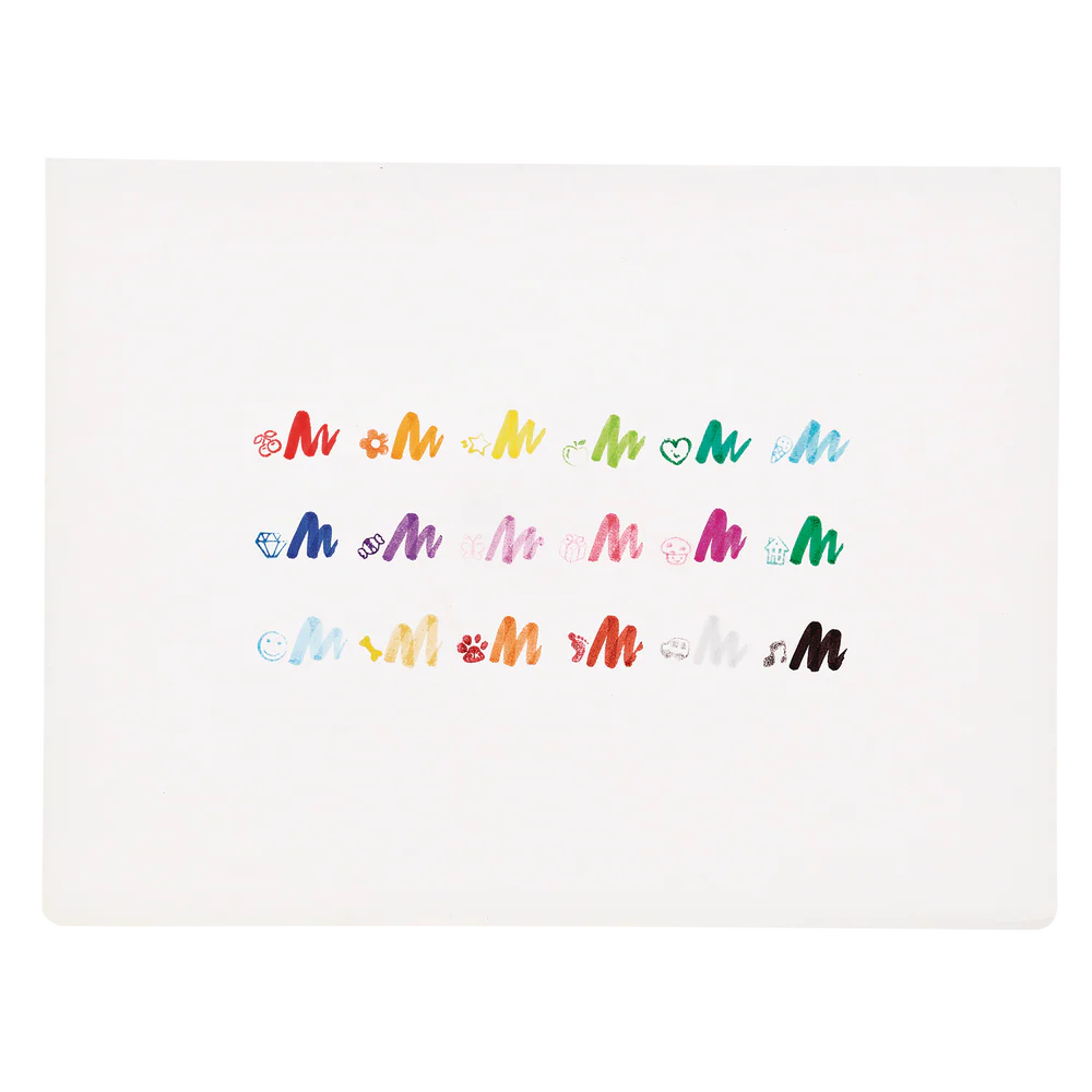Ooly | Stampables Dubbelzijdige Stempel En Penseelmarkers Set Van 18