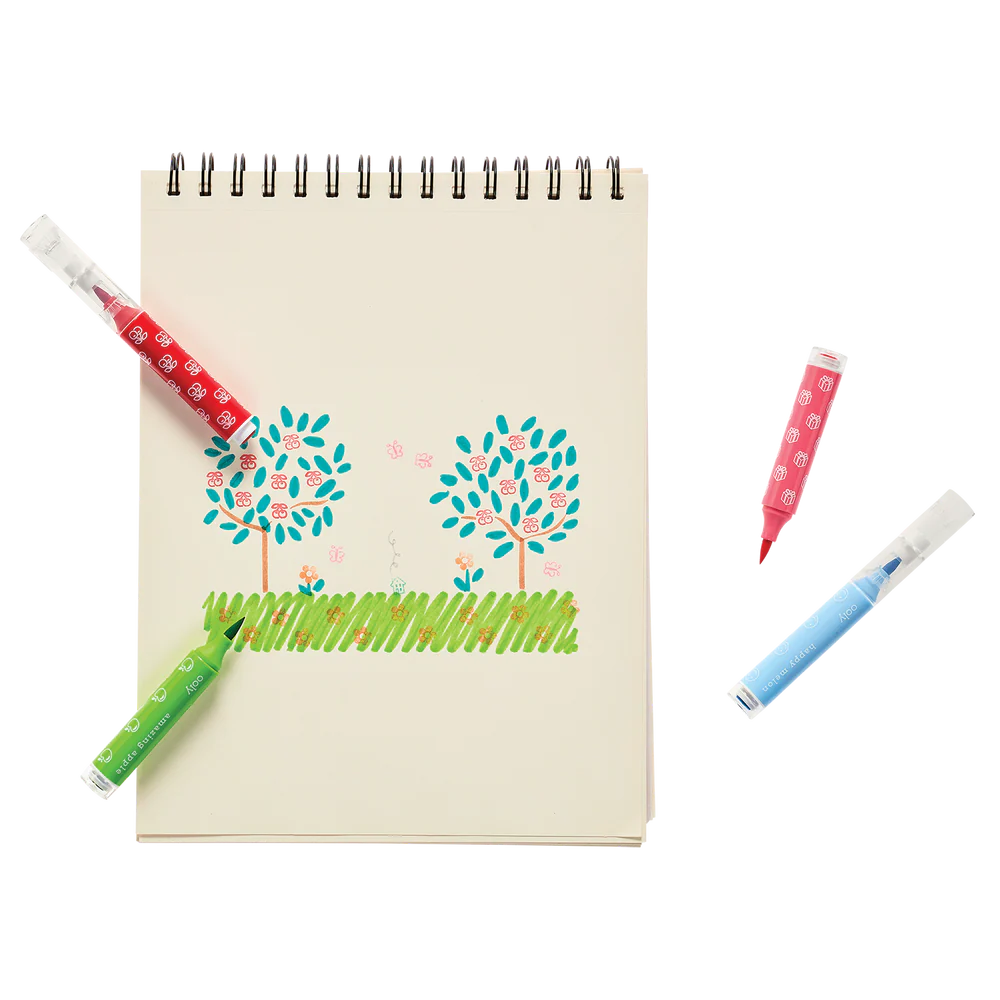 Ooly | Stampables Dubbelzijdige Stempel En Penseelmarkers Set Van 18