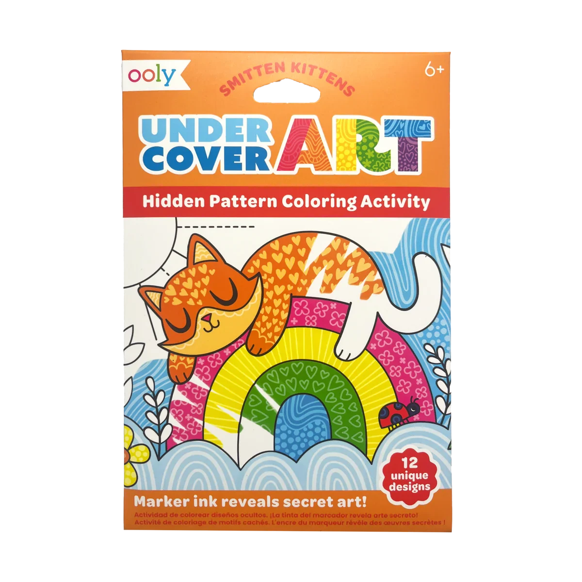 Ooly | Undercover Art Hidden Pattern Coloring Cards Cats in Love