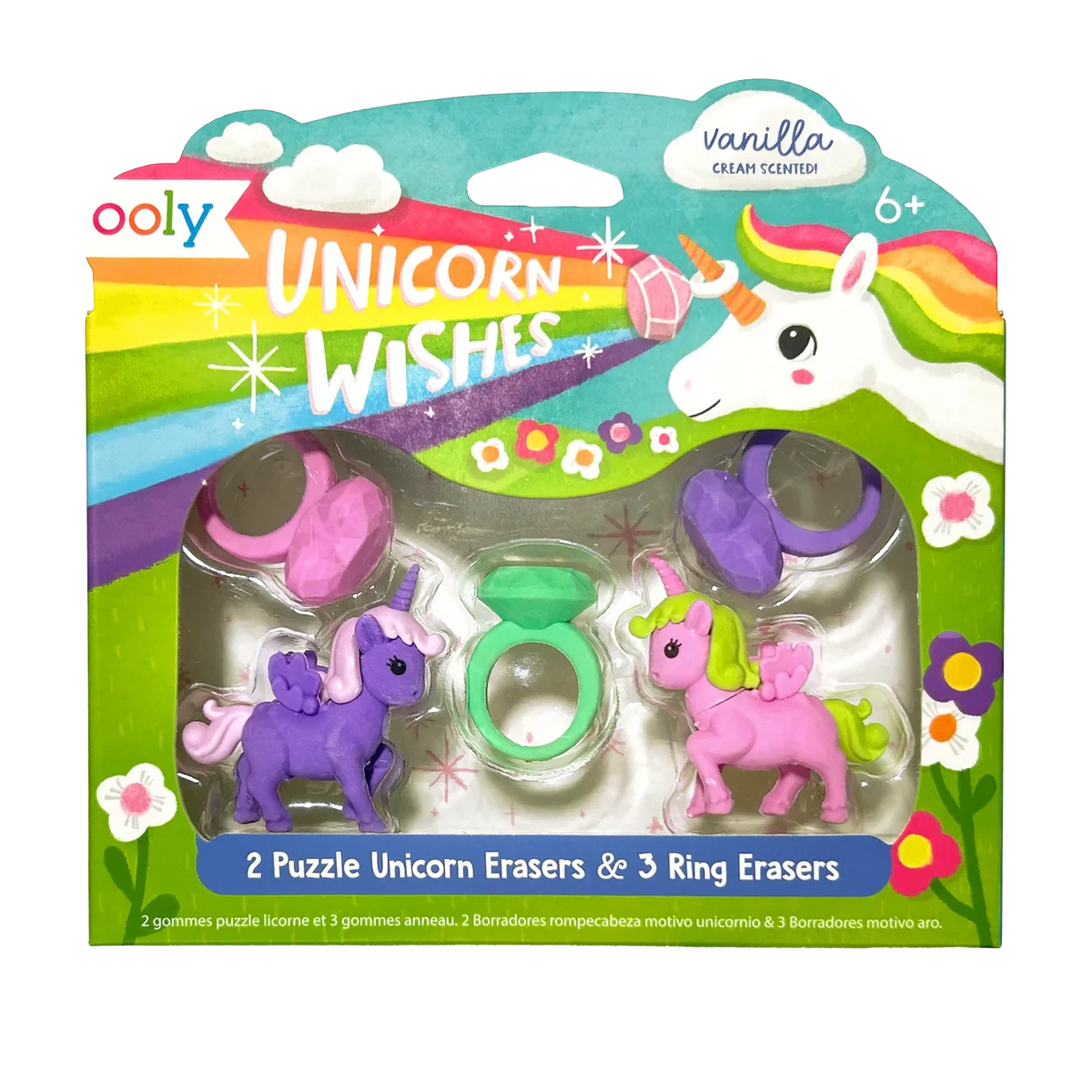Ooly | Unicorn Wishes Geurende Puzzelgummen Set Van 5
