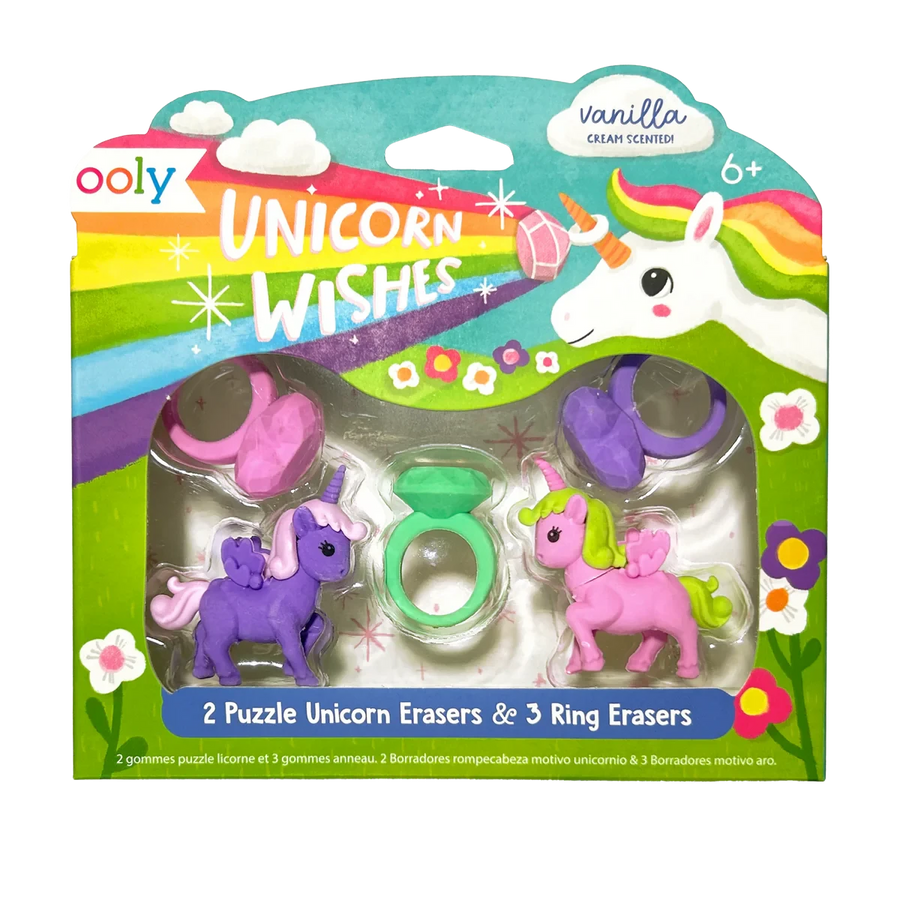 Ooly | Unicorn Wishes Geurende Puzzelgummen Set Van 5