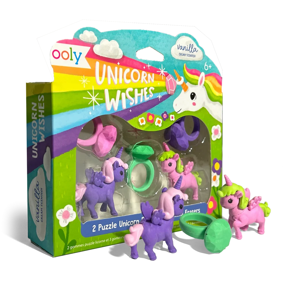 Ooly | Unicorn Wishes Geurende Puzzelgummen Set Van 5