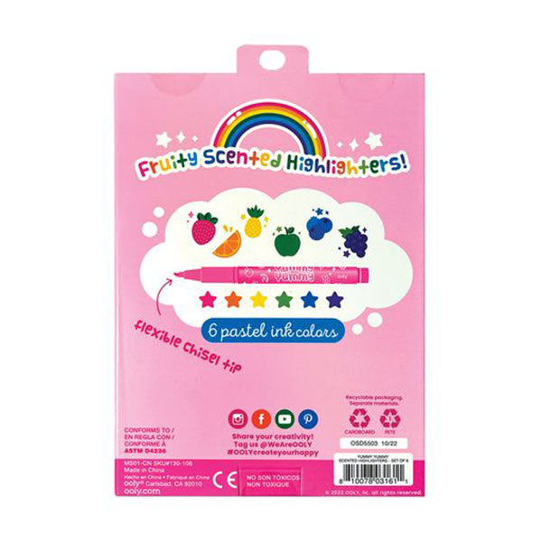 Ooly | Yummy Yummy Geurende Markeerstiften Set Van 6