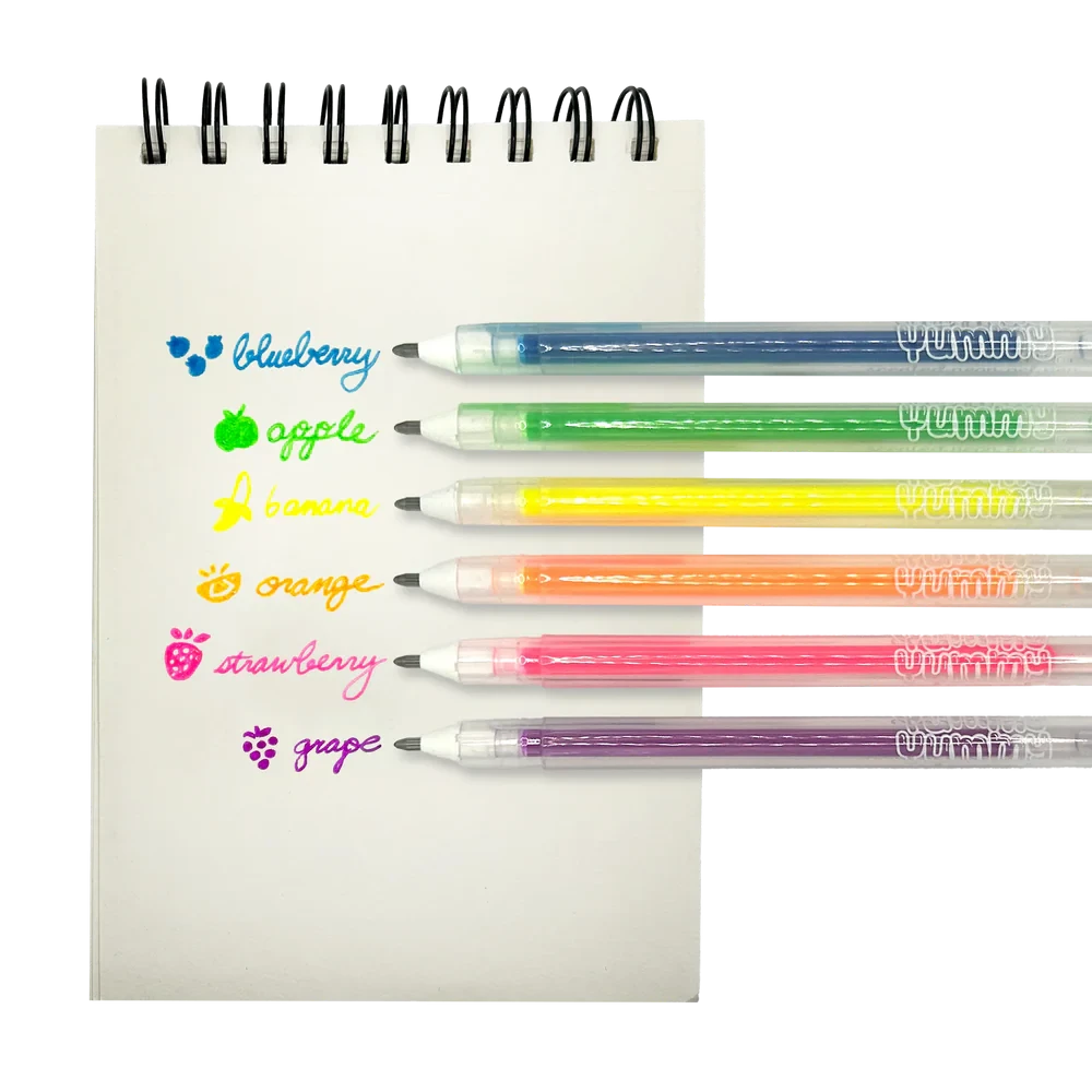 Ooly | Yummy Yummy Geurende Gelpennen Neon Set Van 6