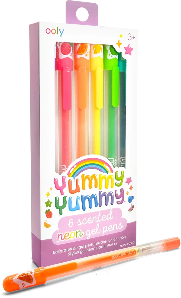 Ooly | Yummy Yummy Geurende Gelpennen Neon Set Van 6