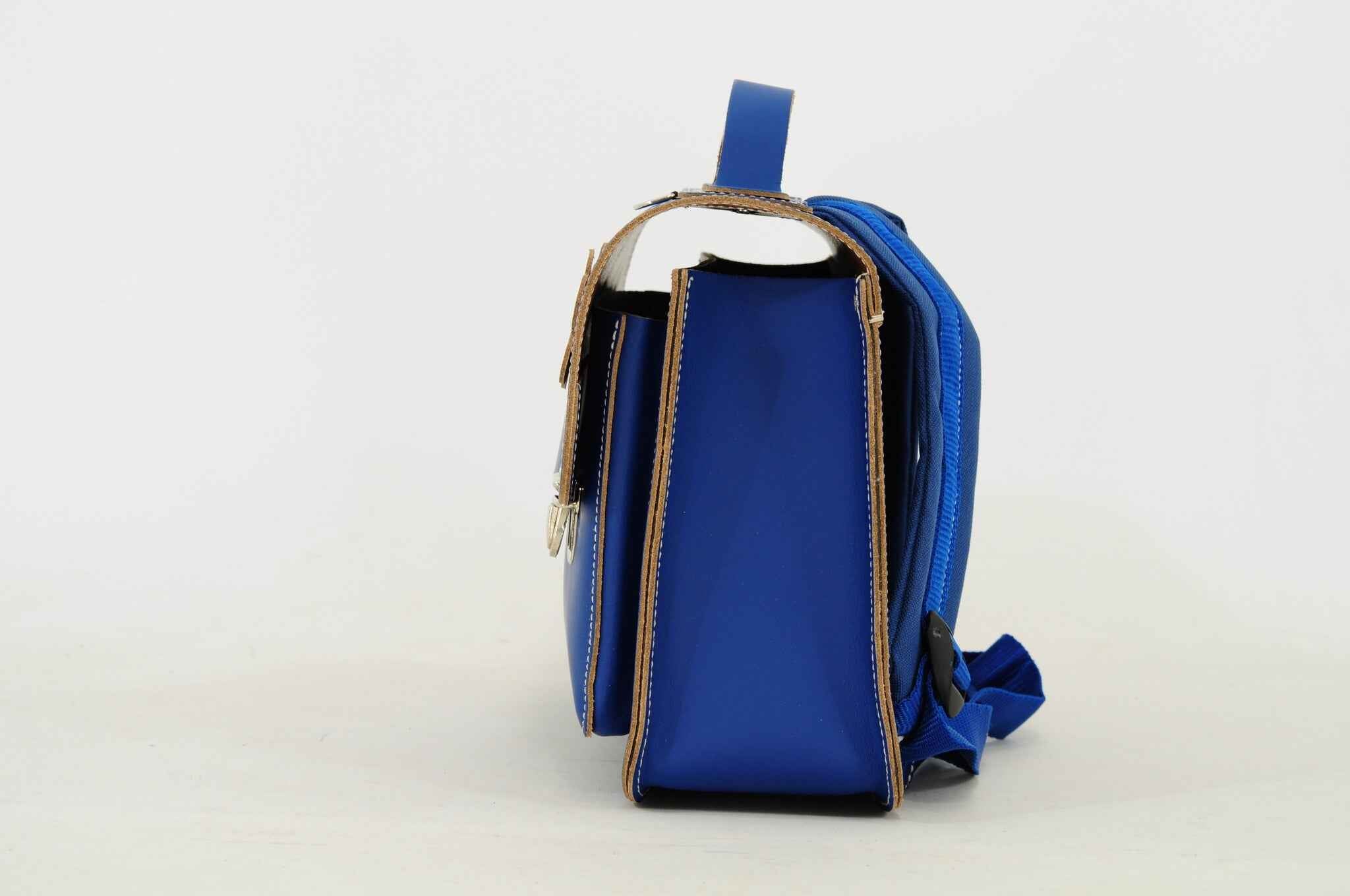 Own Stuff | Lederen Kleuterboekentas Flowers Cobalt