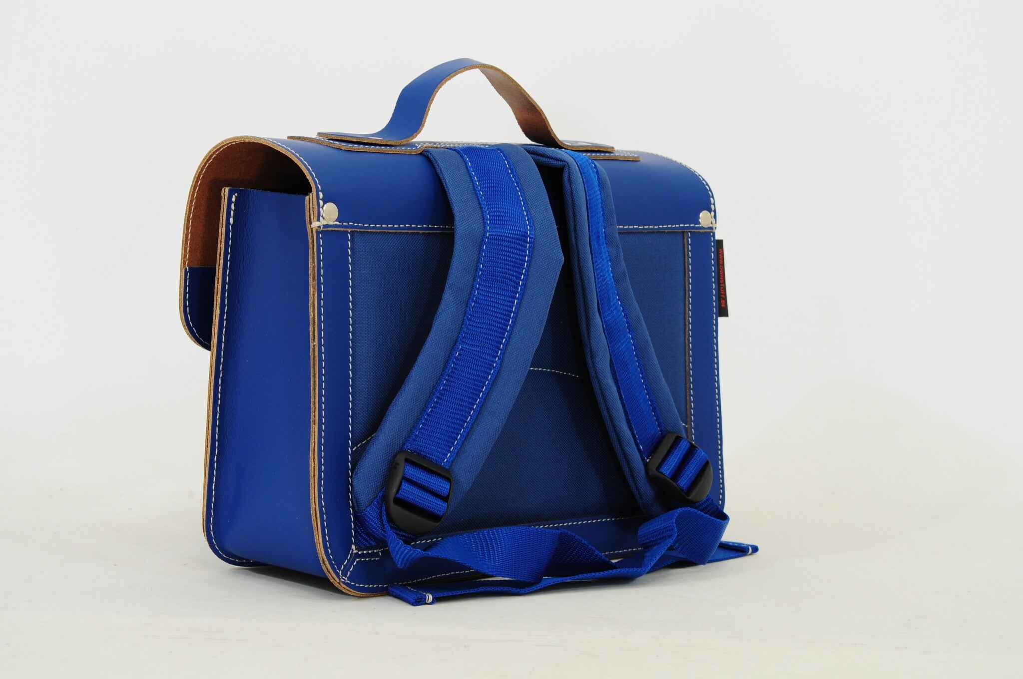 Own Stuff | Lederen Kleuterboekentas Flowers Cobalt