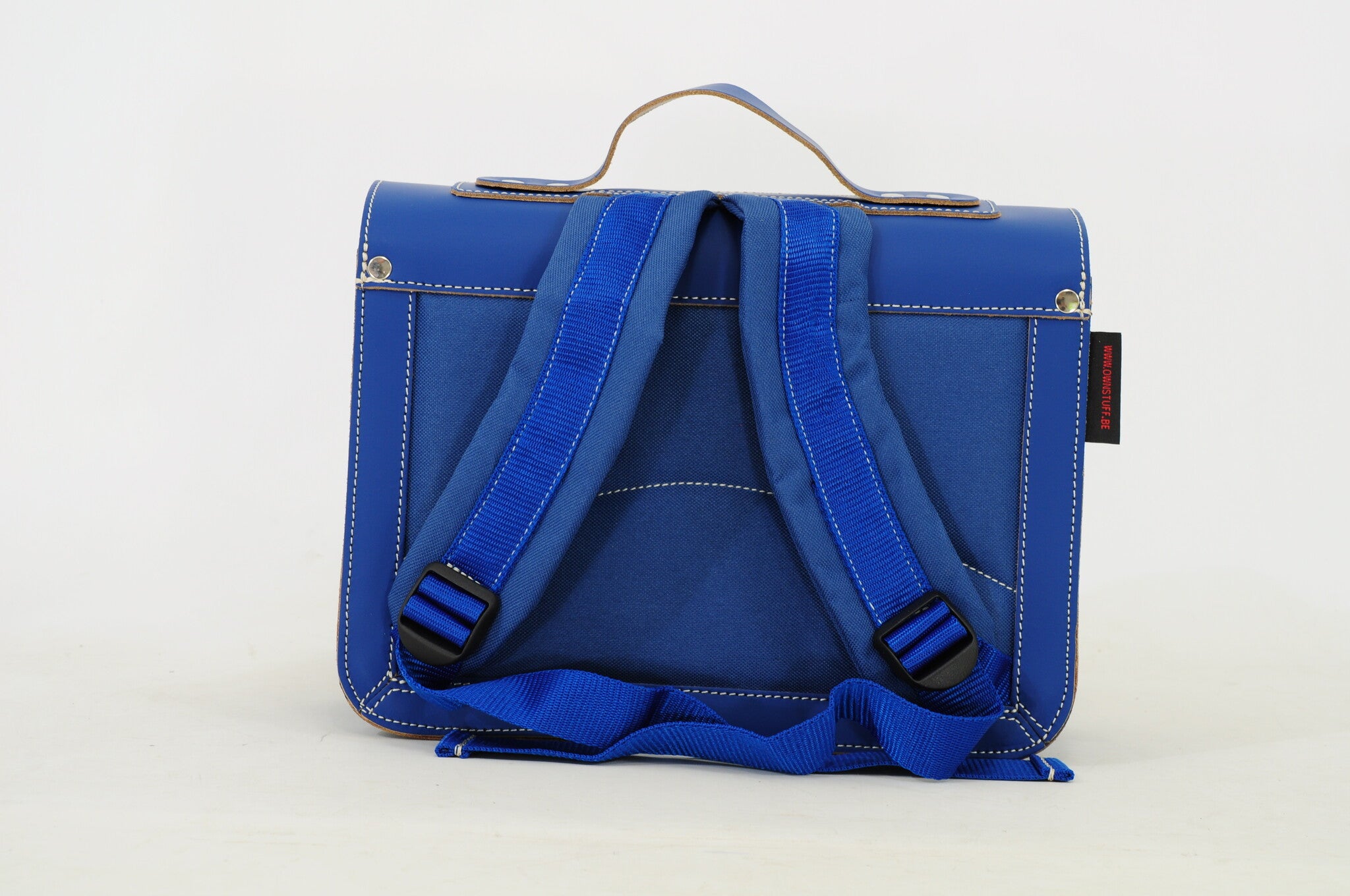 Own Stuff | Lederen Kleuterboekentas Flowers Cobalt