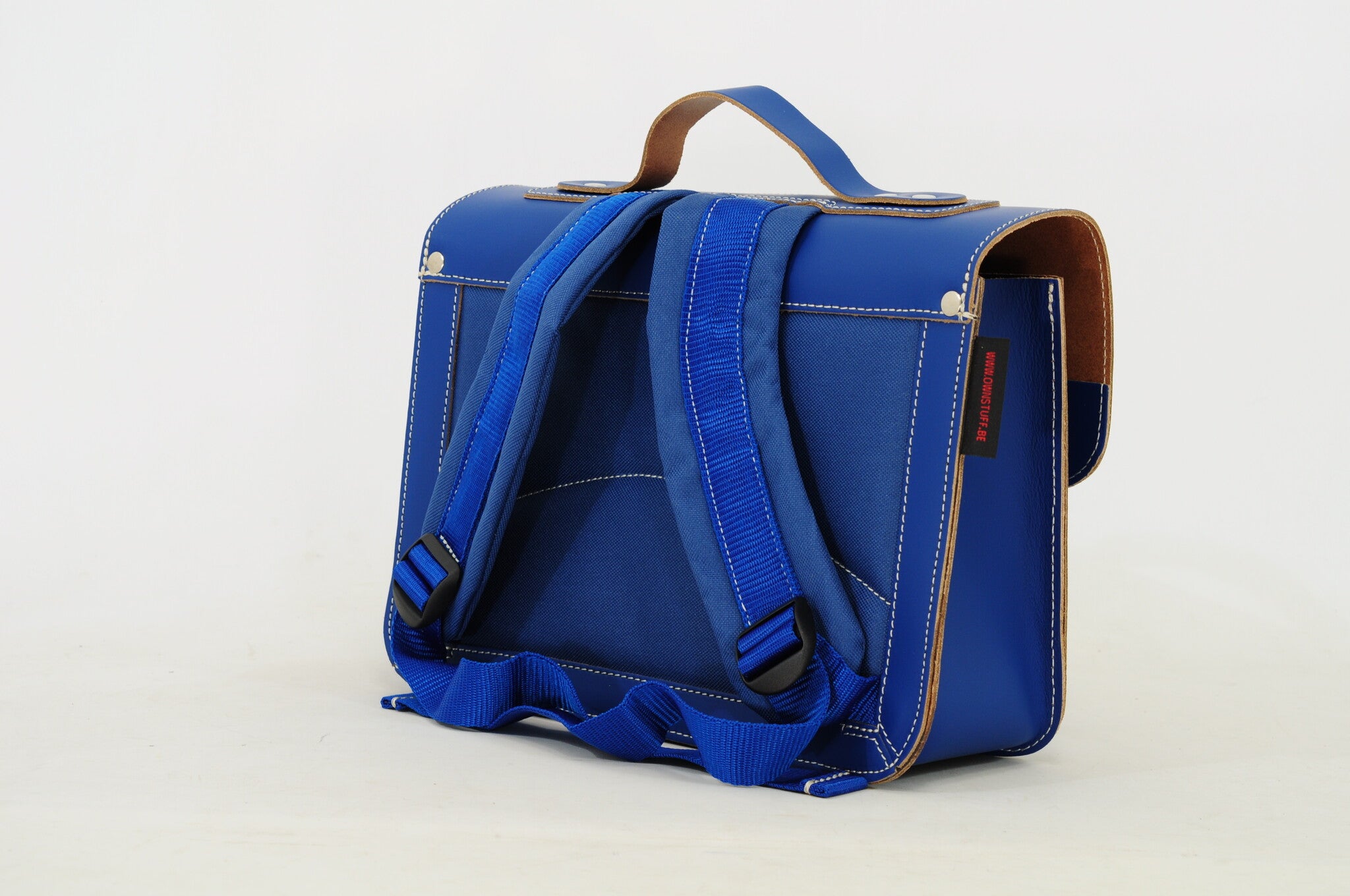 Own Stuff | Lederen Kleuterboekentas Flowers Cobalt