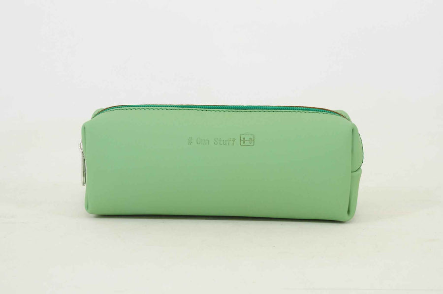 Own Stuff | Leather Pen Pouch Pastel Green
