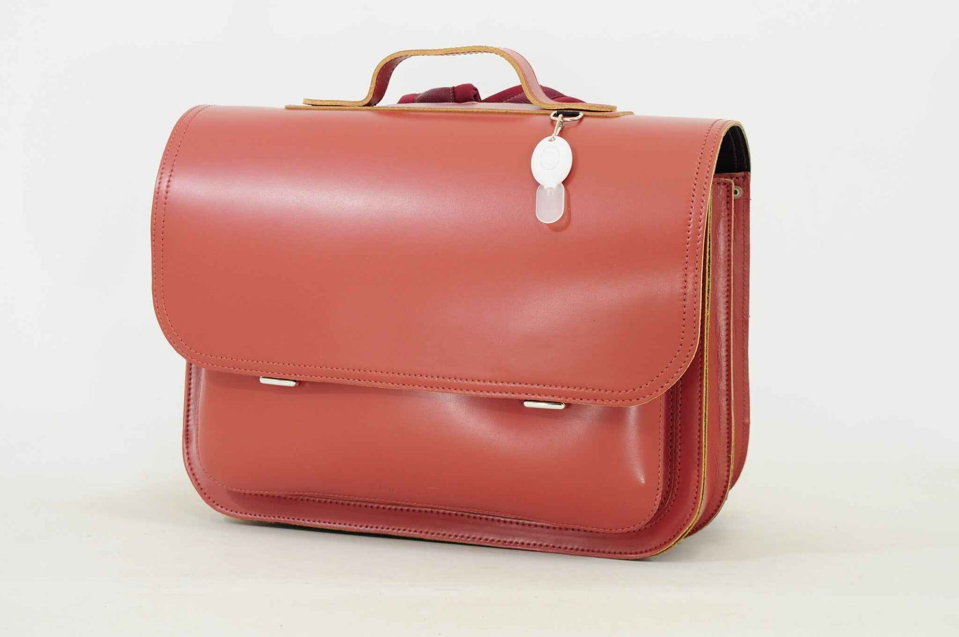 Own Stuff | Lederen Boekentas Met 2 Magneetsloten LakÃ© Terra Rose